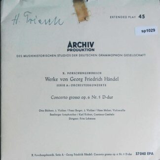 Georg Friedrich Händel: Concerto Grosso Op. 6 Nr. 5 D-Dur
