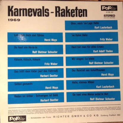 Various: Karnevals-Raketen 1969 – Bild 2