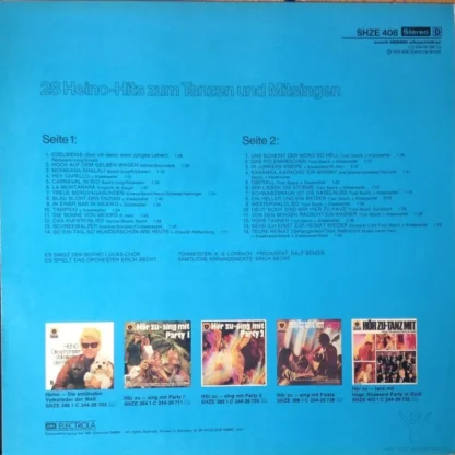 Der Botho-Lucas-Chor, Orchester Erich Becht: 28 Heino-Hits Zum Tanzen Und Mitsingen – Bild 2
