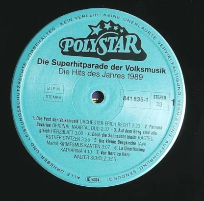 Divers: Die Super-Hitparade Der Volksmusik Die Hits Des Jahres 1989 Vorgestellt Von Carolin Reiber – Bild 3