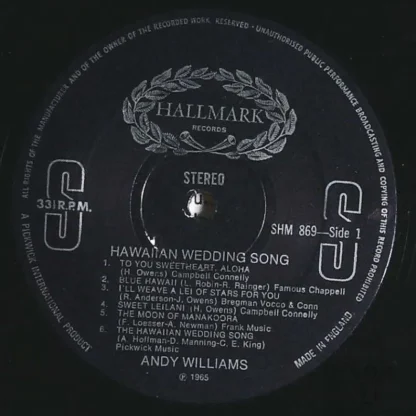 Andy Williams: Hawaiian Wedding Song – Bild 3