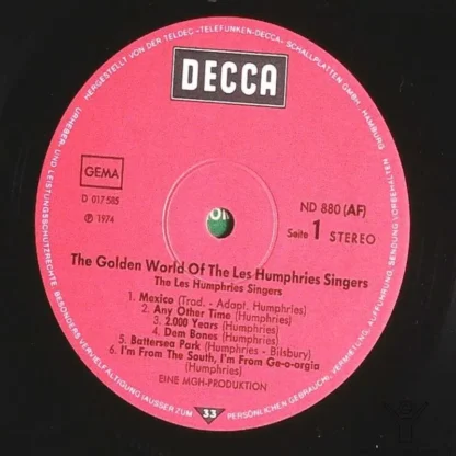 The Les Humphries Singers: The Golden World Of The Les Humphries Singers – Bild 3