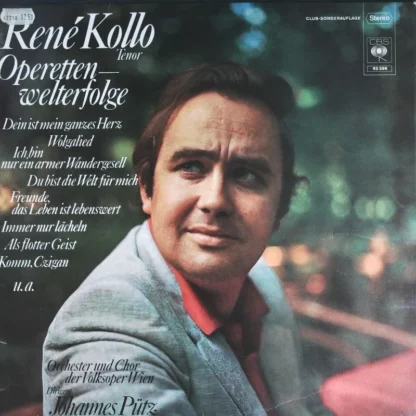 René Kollo, Tenor; Orchester Und Chor Der Volksoper Wien - Dirigent: Johannes Pütz: Operettenwelterfolge