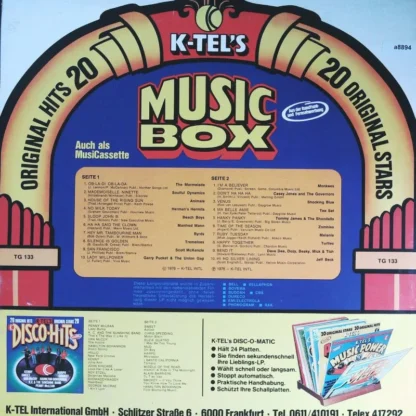 Divers: Music Box - 20 Original Stars, 20 Original Hits – Bild 2