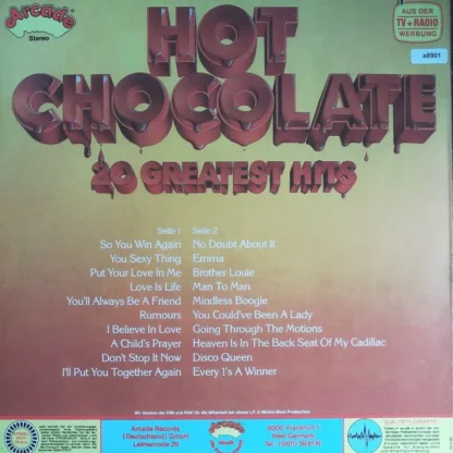 Hot Chocolate : 20 Greatest Hits – Bild 2