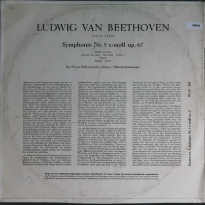 Wiener Philharmoniker, Dirigent: Wilhelm Furtwängler: Ludwig Van Beethoven - Symphonie Nr. 5 C-Moll Op. 67 – Bild 2