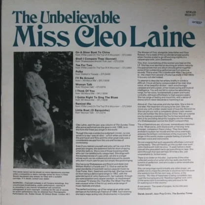 Cleo Laine: The Unbelievable Miss Cleo Laine – Bild 2