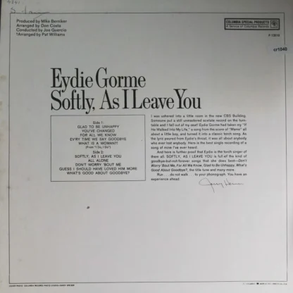 Eydie Gorme: Softly As Leave You – Bild 2