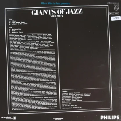 Charles Mignus, Lionel Hampton, Earl Fatha Hines: Giants Of Jazz Vol. 2 – Bild 2