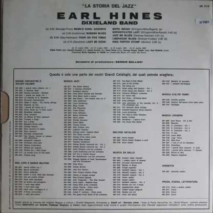 Earl Hines Dixieland Band: Earl Hines Dixieland Band - La Storia Del Jazz – Bild 2