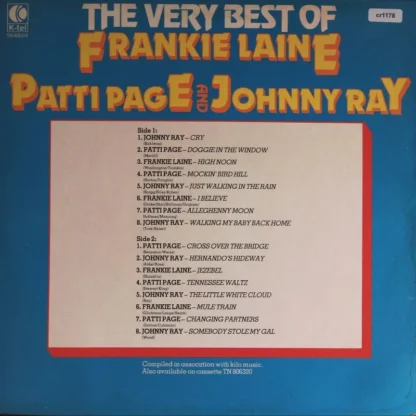 Divers: The Very Best Of Frankie Laine, Patti Page And Johnny Ray – Bild 2