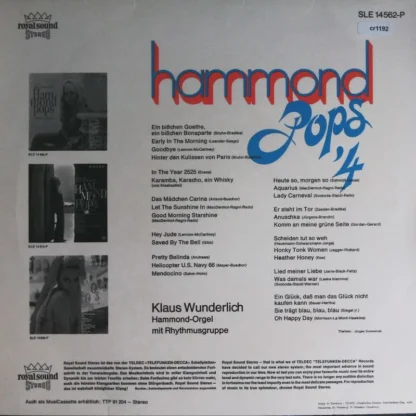 Klaus Wunderlich: Hammond Pops 4 – Bild 2