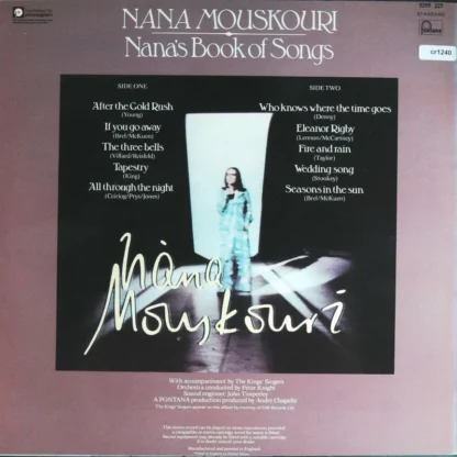 Nana Mouskouri: Nana'S Book Of Songs – Bild 2