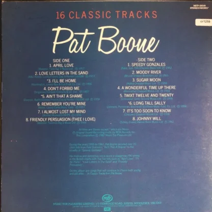 Pat Boone: 16 Classic Tracks – Bild 2