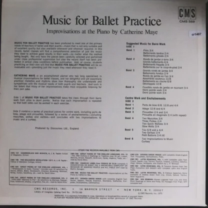 Catherine Maye: Music For Ballet Practice – Bild 2