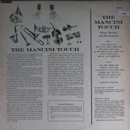 Henry Mancini And His Orchestra: The Mancini Touch – Bild 2