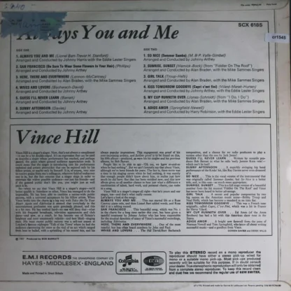 Vince Hill: Always You And Me – Bild 2