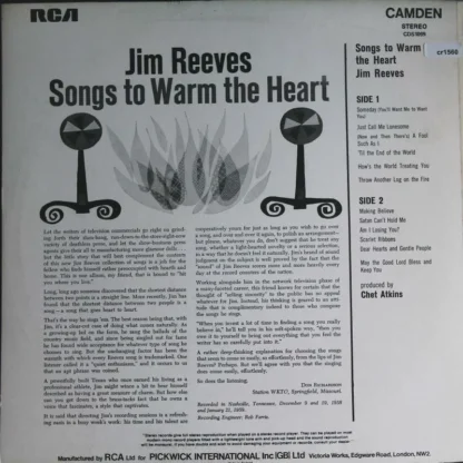 Jim Reeves: Songs To Warm The Heart – Bild 2