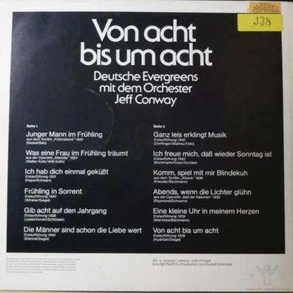 Jeff Conway: Von Acht Bis Um Acht - Deutsche Evergreens – Bild 2