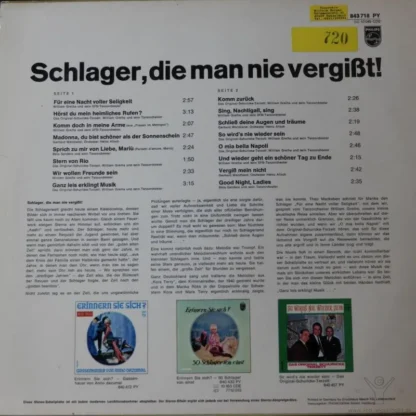 Various: Schlager, Die Man Nie Vergisst – Bild 2