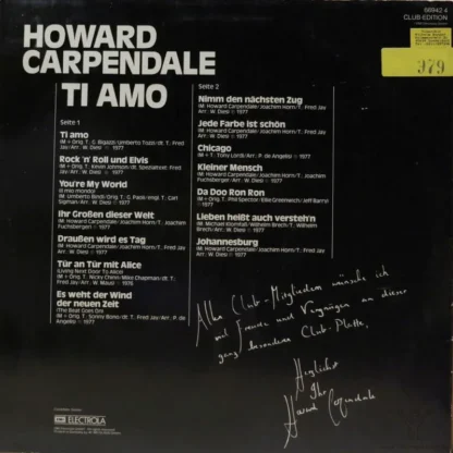 Howard Carpendale: Ti Amo – Bild 2