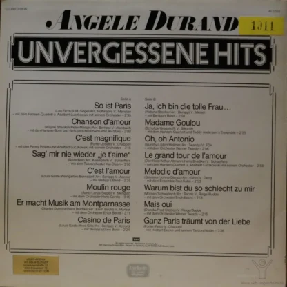 Angele Durand: Unvergessene Hits – Bild 2