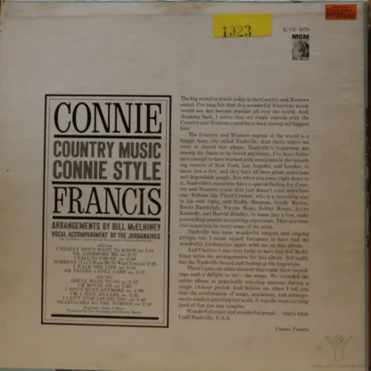 Connie Francis: Country Music Conny Styles – Bild 2