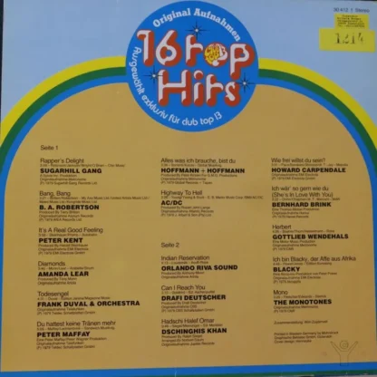 Various: 16 Top Hits (Club Top 13) März / April '80 – Bild 2