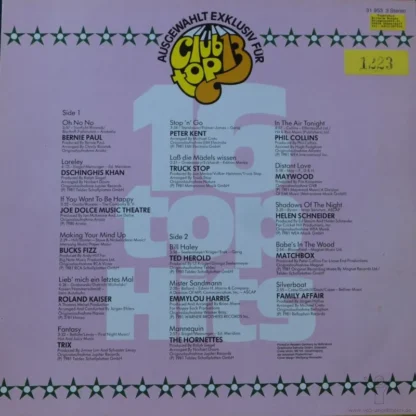 Various: 16 Top Hits (Club Top 13) Juli / August 1981 – Bild 2