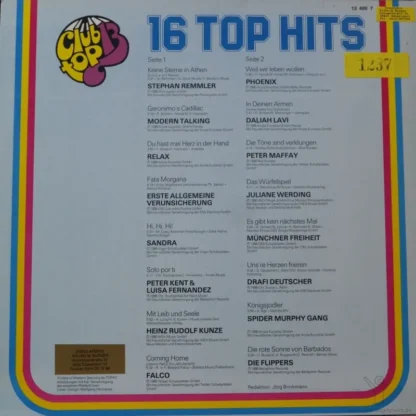 Various: 16 Top Hits (Club Top 13) Januar / Februar '87 – Bild 2