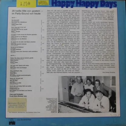 Various: Happy Happy Days – Bild 2