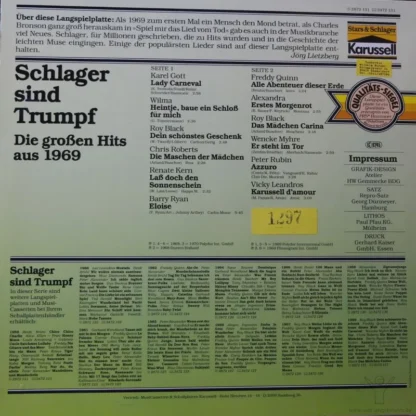 Various: Schlager Sind Trumpf - Die Goldenen Und Unvergänglichen Hitparaden-Rekorde 1969 – Bild 2