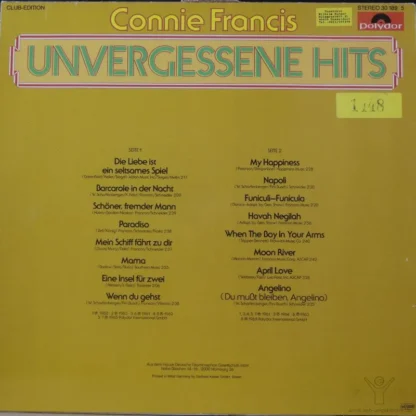 Connie Francis: Unvergessene Hits – Bild 2