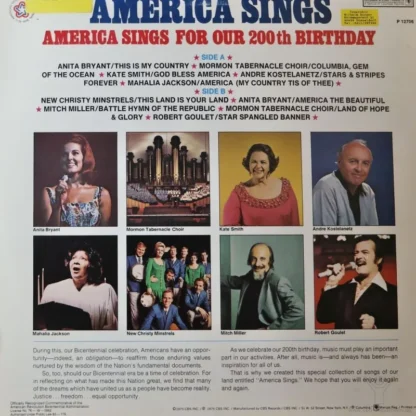 Various: America Sings For Our 200Th Birthday – Bild 2