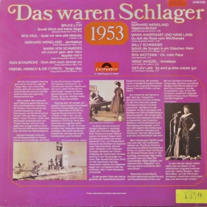 Various: Das Waren Schlager 1953 – Bild 2