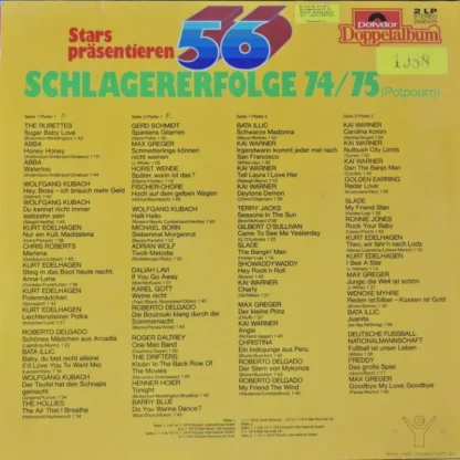 Various: Stars Präsentieren 56 Schlagererfolge 74/75 – Bild 2