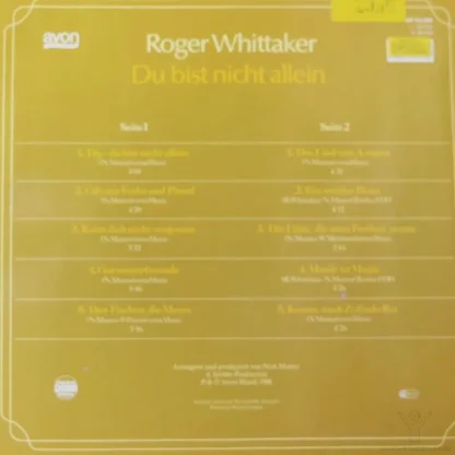 Roger Whittaker: Du Bist Nicht Allein – Bild 2