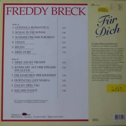 Freddy Breck: Für Dich – Bild 2