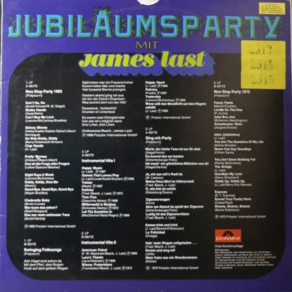 James Last: Jubiläumsparty Mit James Last (3 Lp) – Bild 2