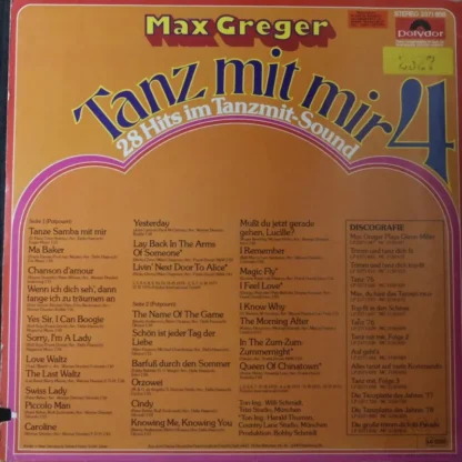 Max Greger: Tanz Mit Mir (4) - 28 Hits Im Tanzmit-Sound – Bild 2